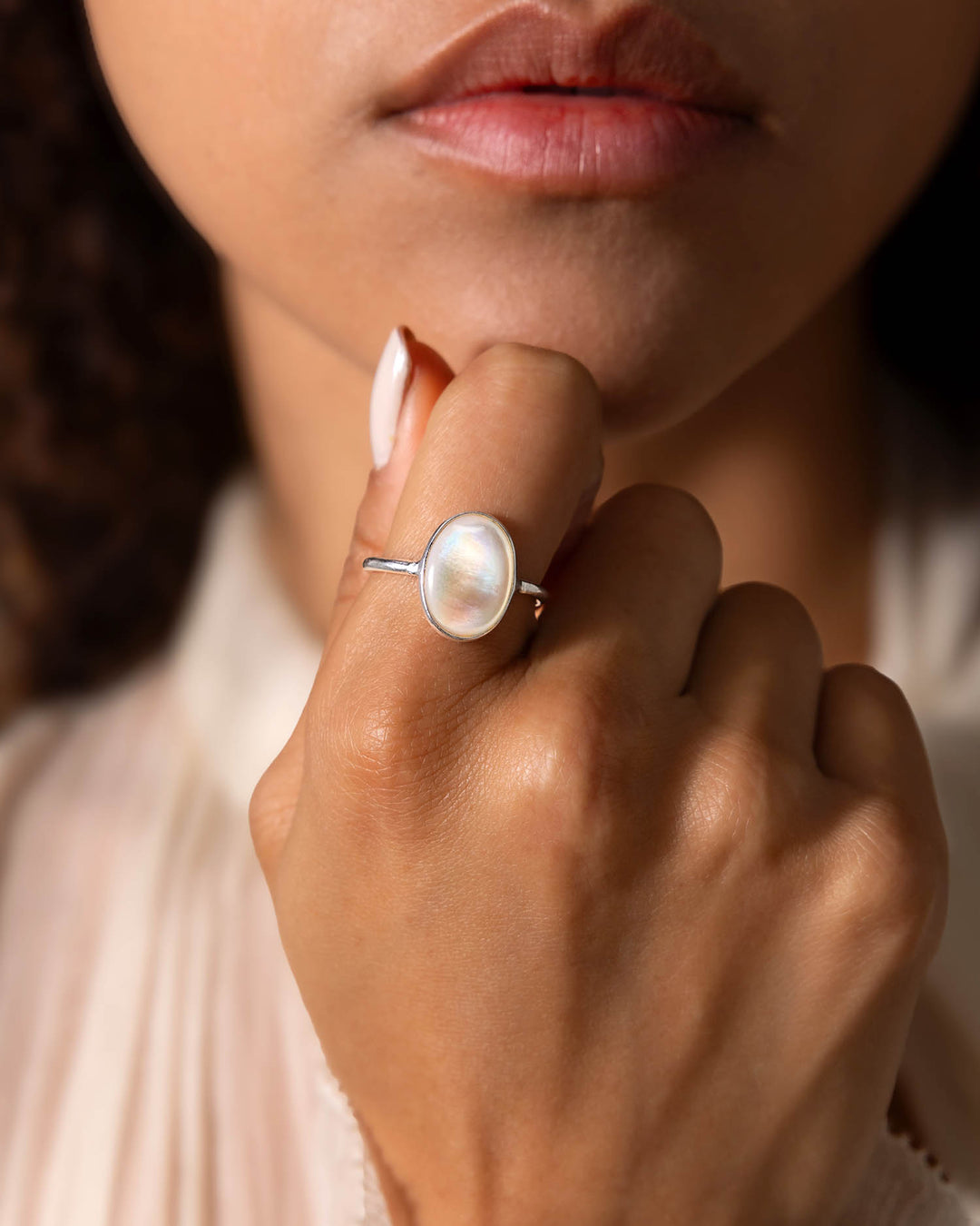 Mother of Pearl Shell Ring