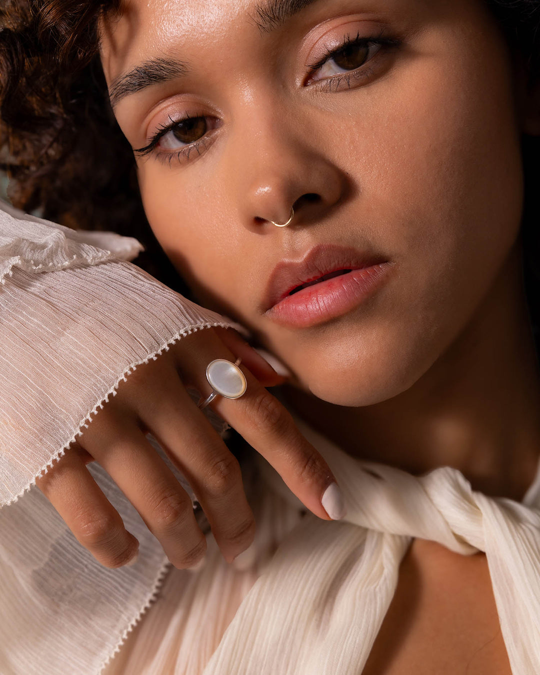Mother of Pearl Shell Ring