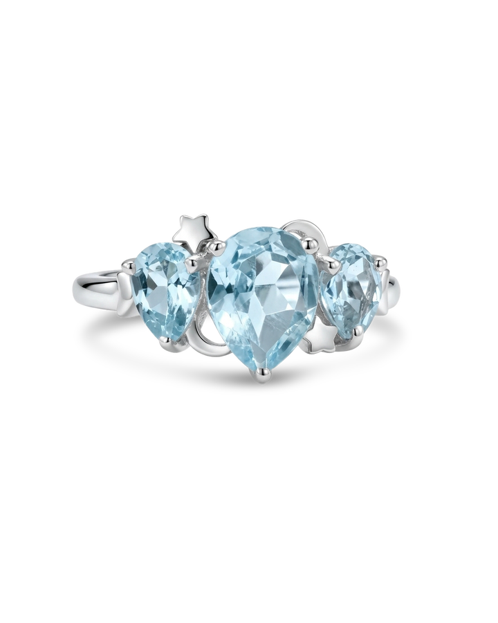 Celestial Blue Topaz Ring