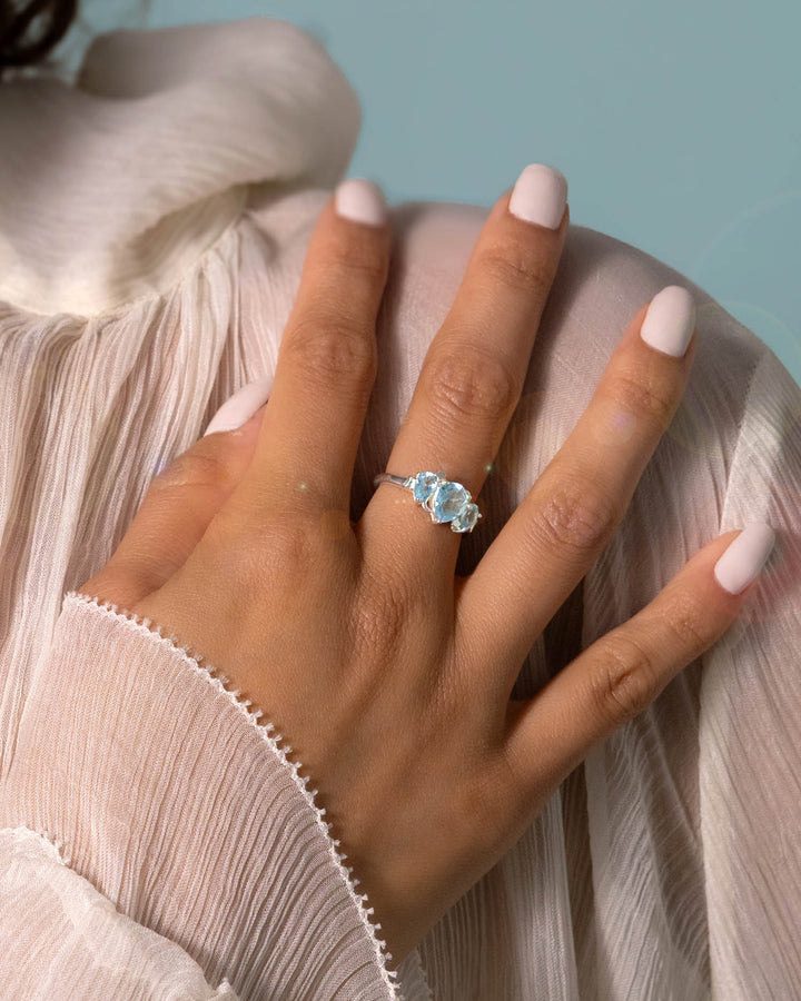 Celestial Blue Topaz Ring