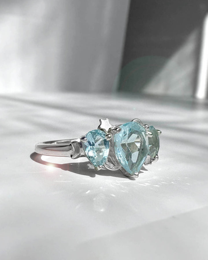 Celestial Blue Topaz Ring
