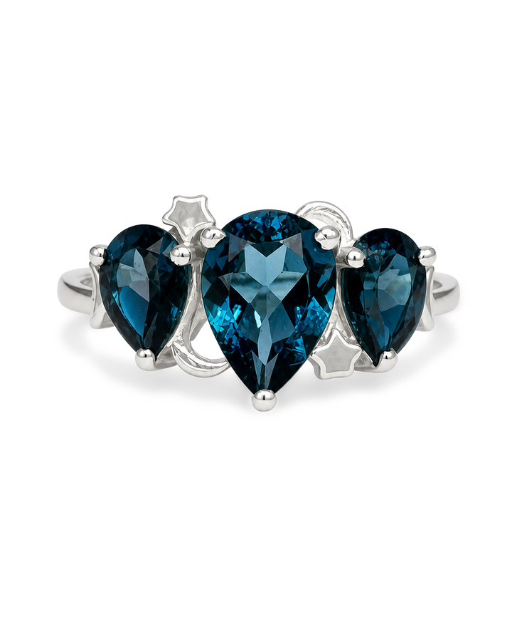 Celestial London Blue Topaz Ring