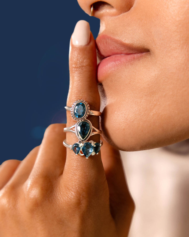 Celestial London Blue Topaz Ring
