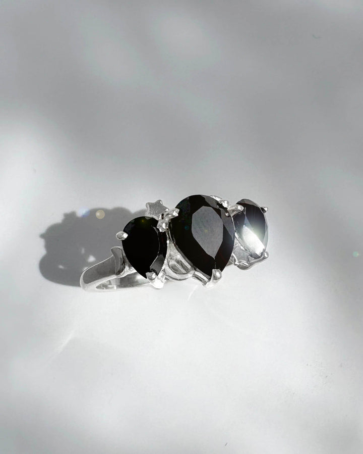 Celestial Black Spinel Ring