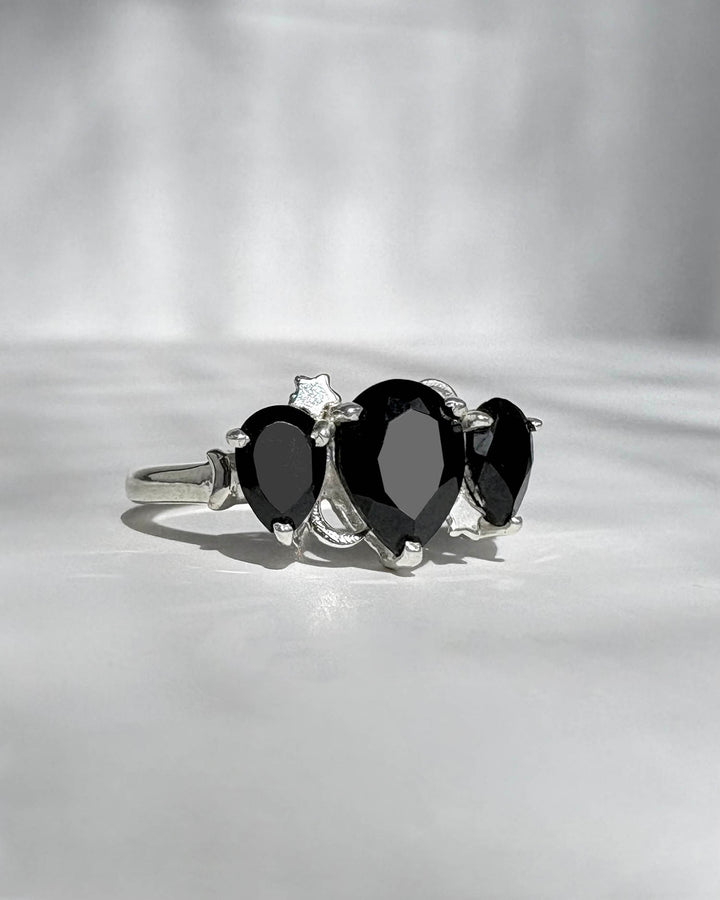 Celestial Black Spinel Ring