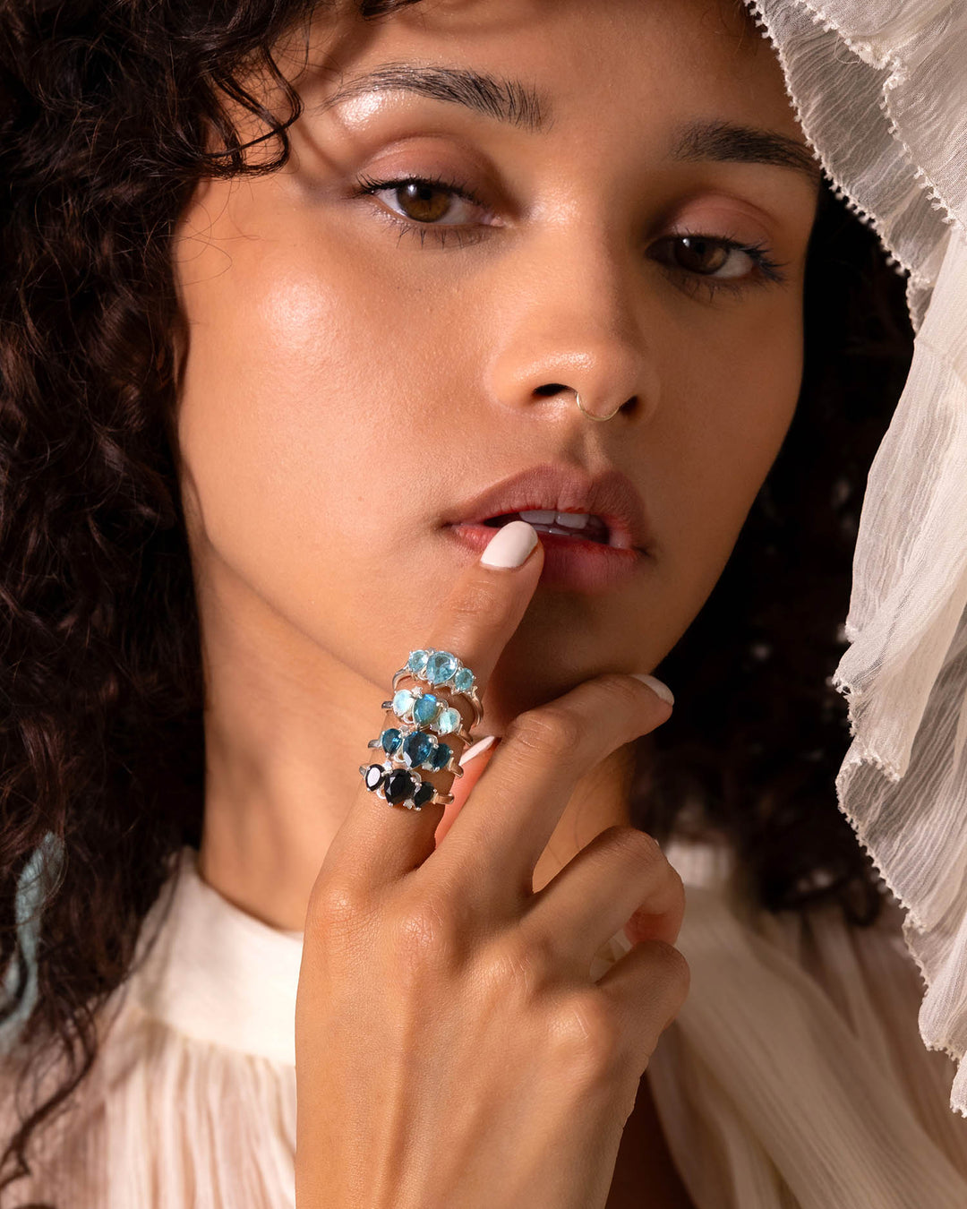 Celestial Black Spinel Ring