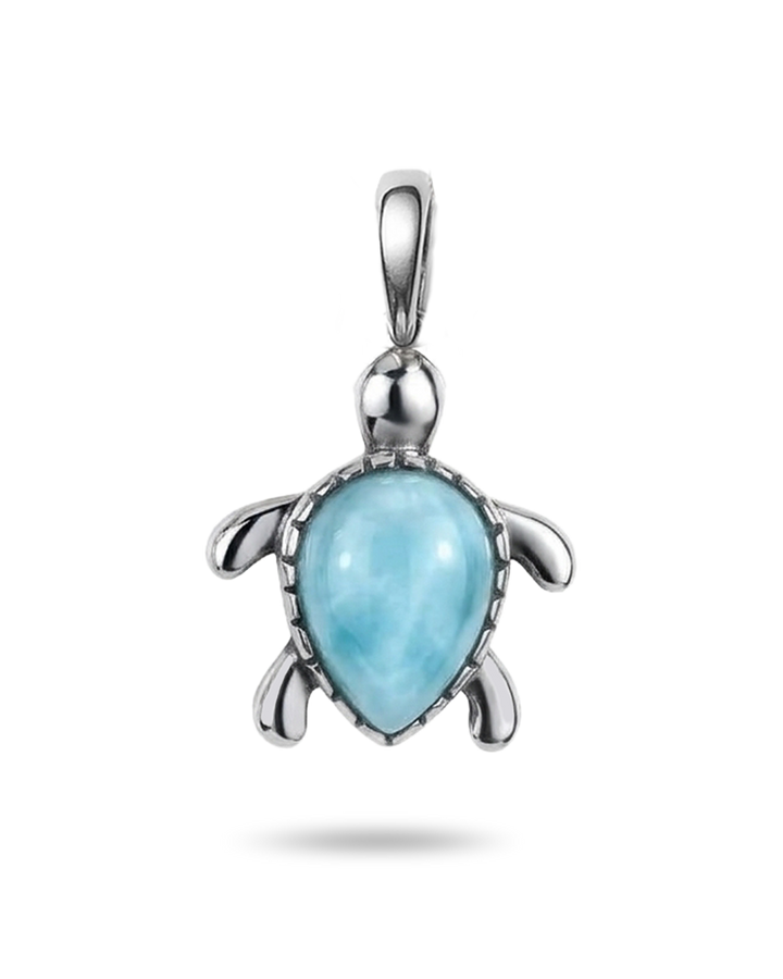 Sea Turtle Larimar Charm