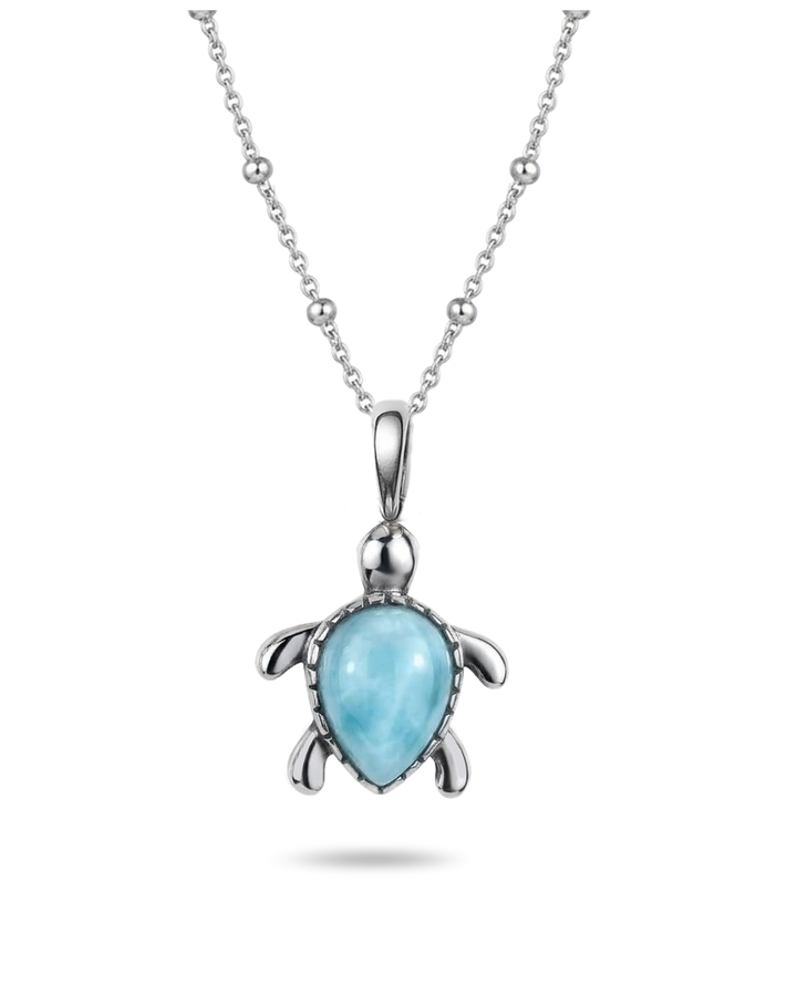Sea Turtle Larimar Charm