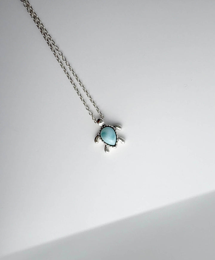 Sea Turtle Larimar Charm