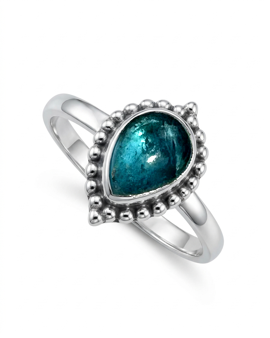 Teardrop Apatite Ring
