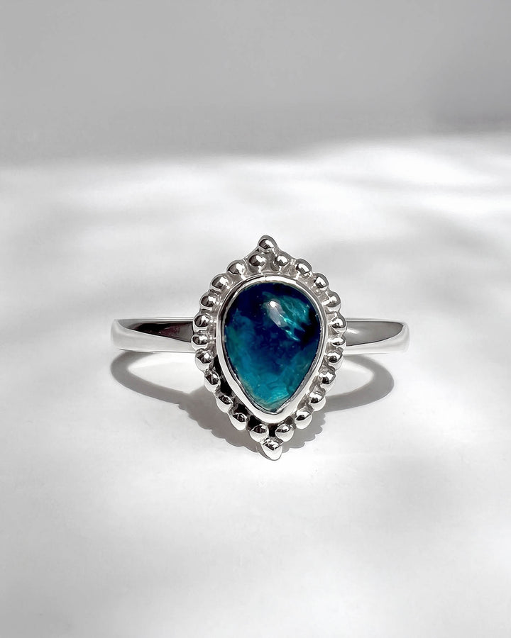 Teardrop Apatite Ring
