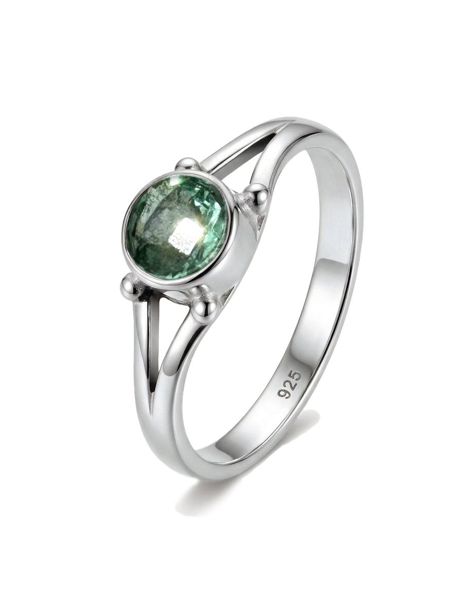 Green Apatite Ring