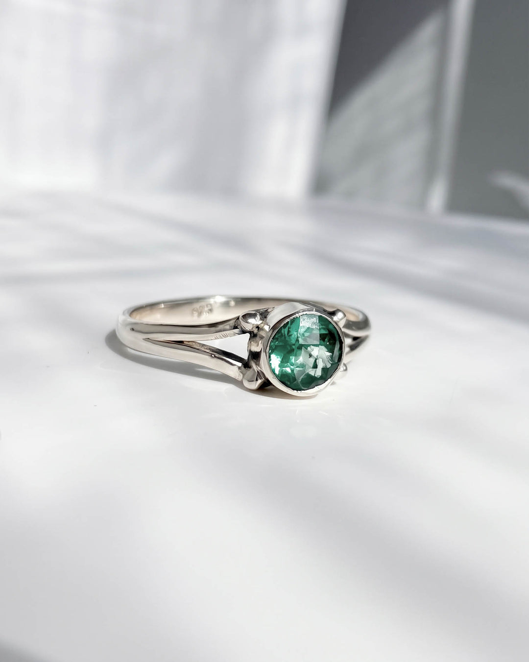Green Apatite Ring