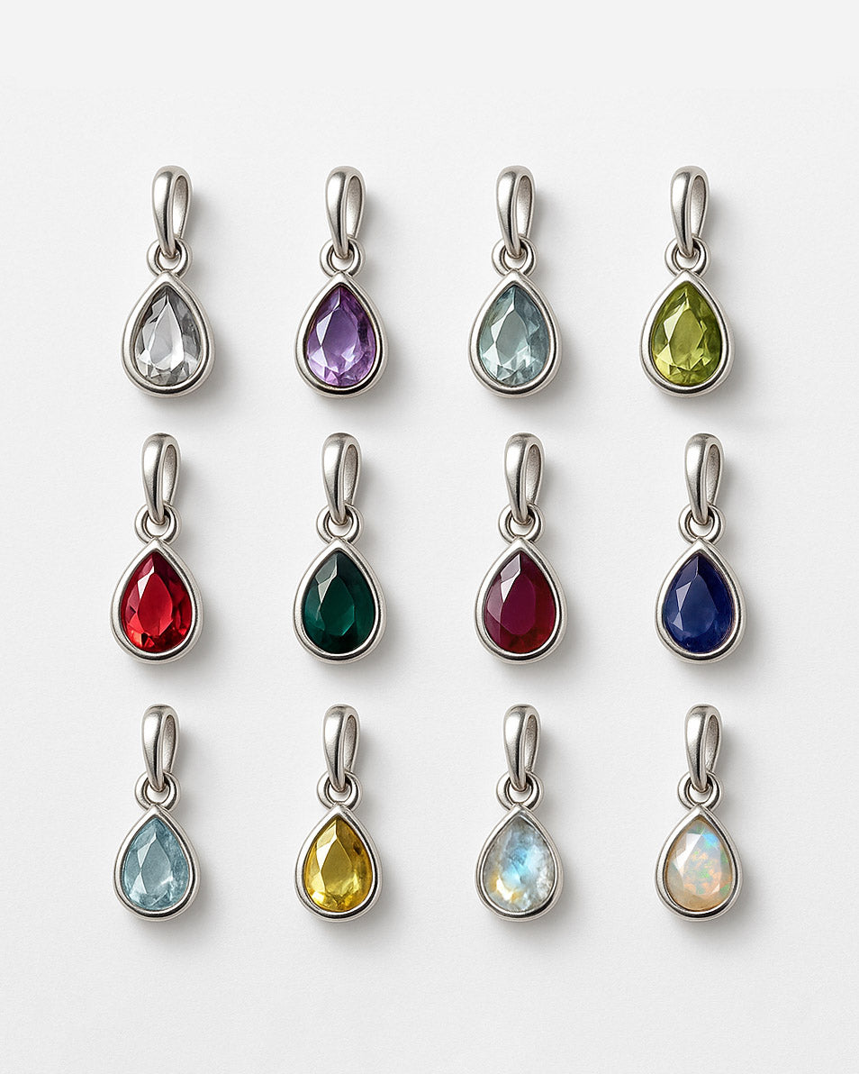 Green Onyx Birthstone Teardrop Charm – Boho Magic Jewelry