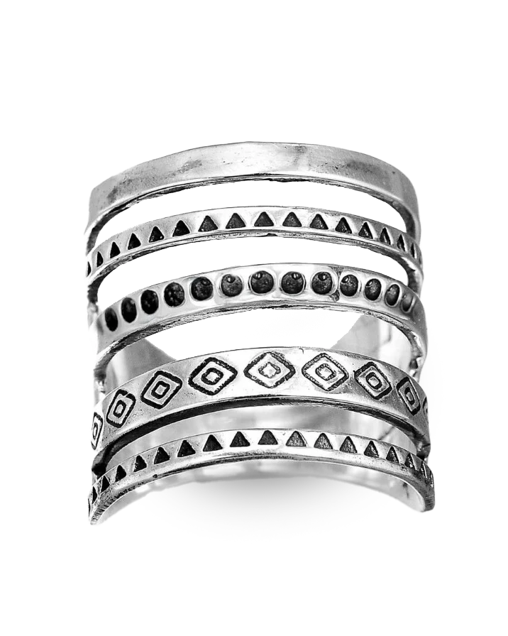 Unique Sterling Silver Boho Ring for Women