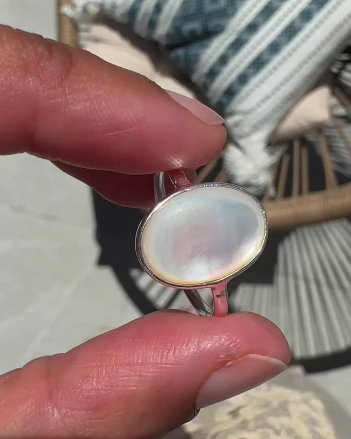 Mother of Pearl Shell Ring