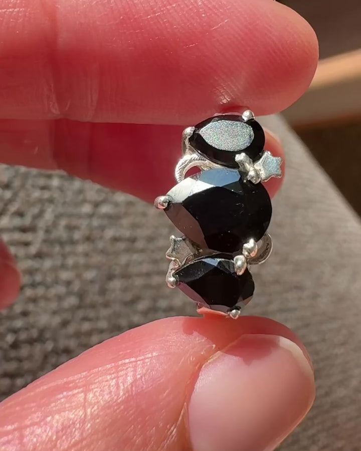 Celestial Black Spinel Ring