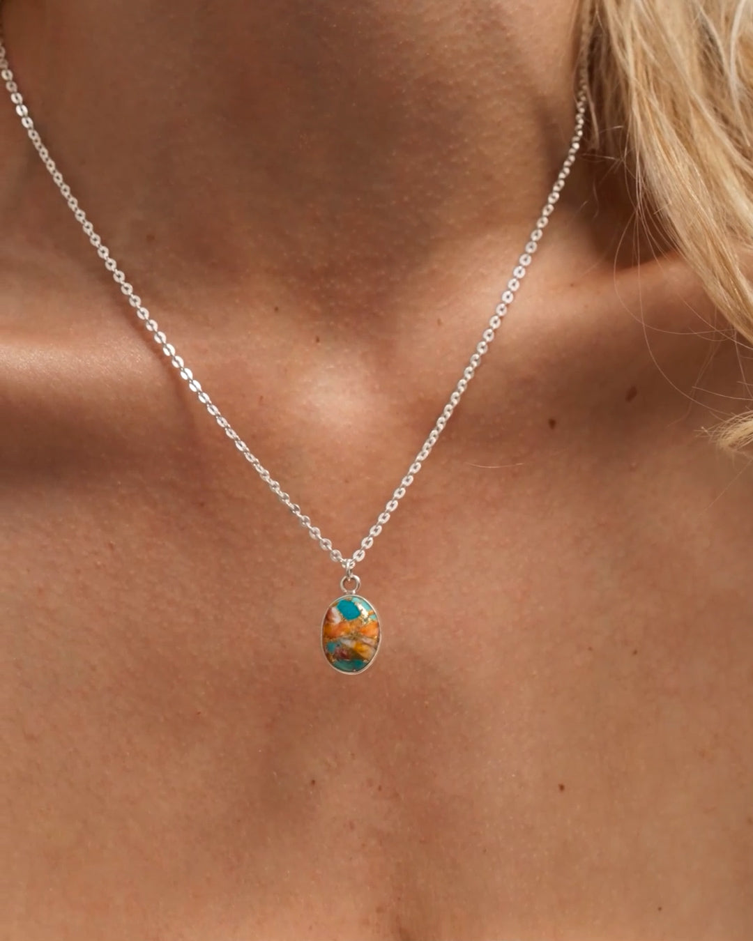 Oyster Copper Turquoise Necklace