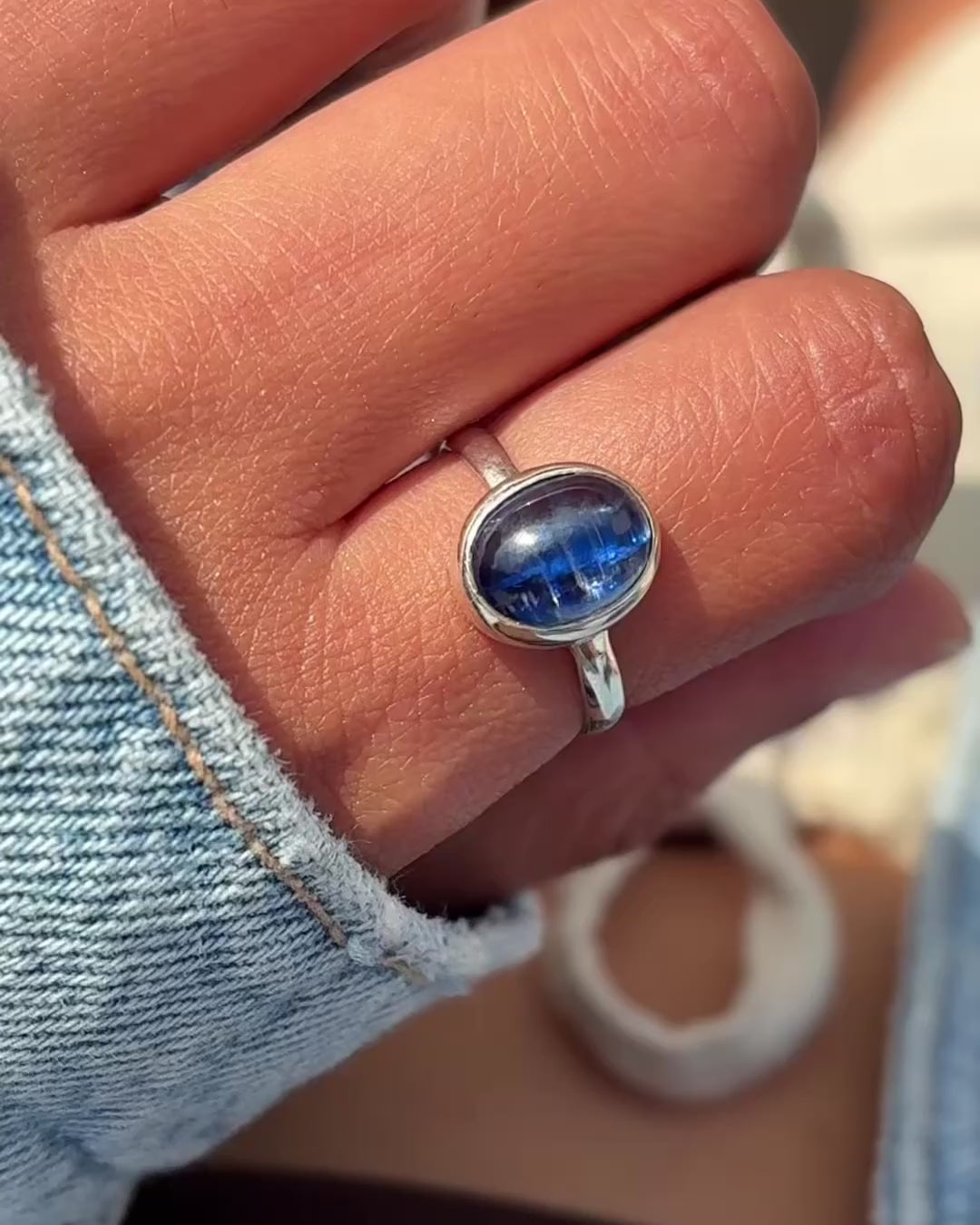 Kyanite Oval Ring