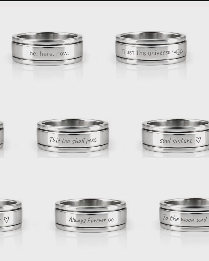 Mantra Fidget Ring – Choose Your Reminder
