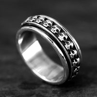 Skulls Men's Ring Sterling Silver - Boho Magic