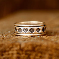 Playing Card Poker Men's Ring Sterling Silver - Boho Magic