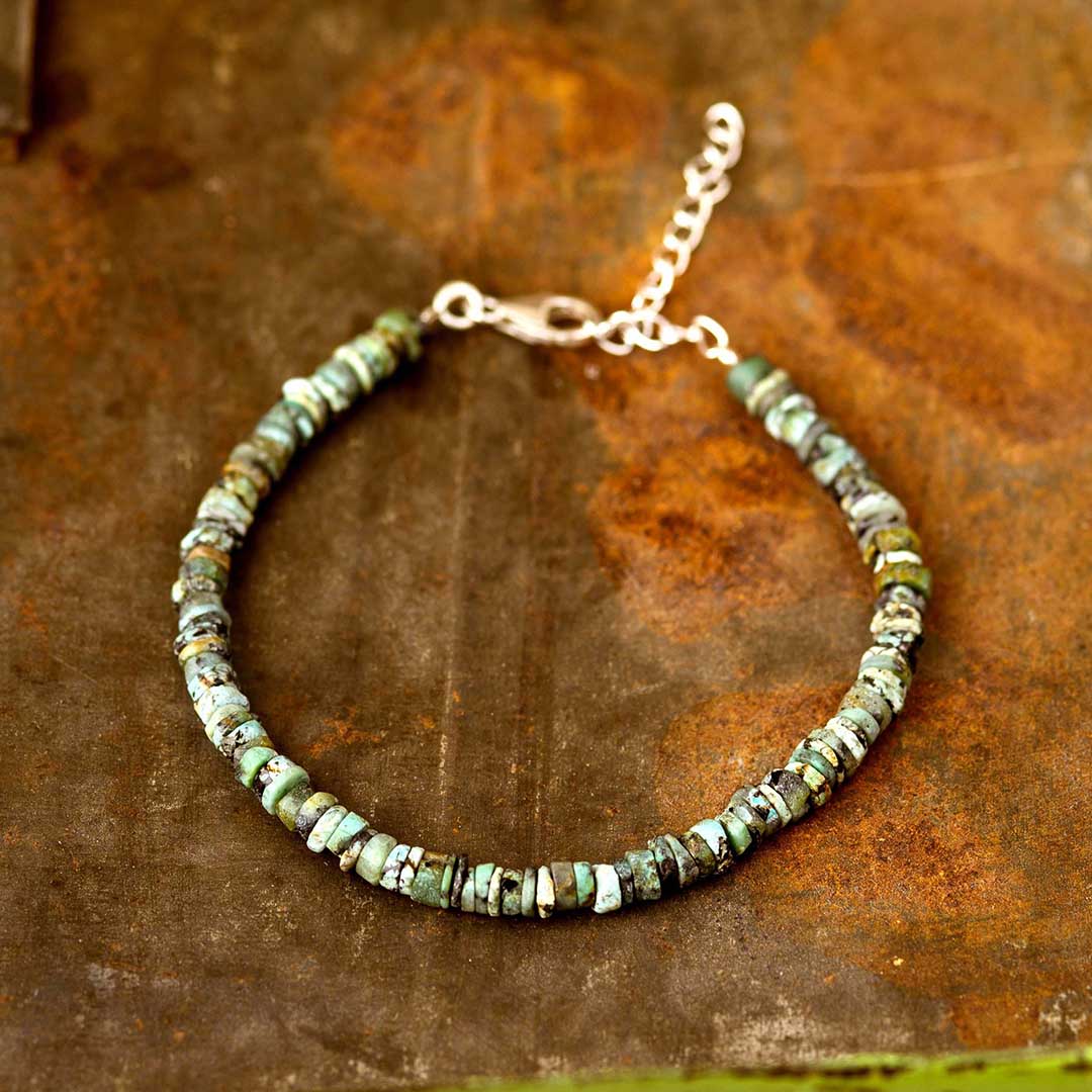 Natural Turquoise Beaded Bracelet