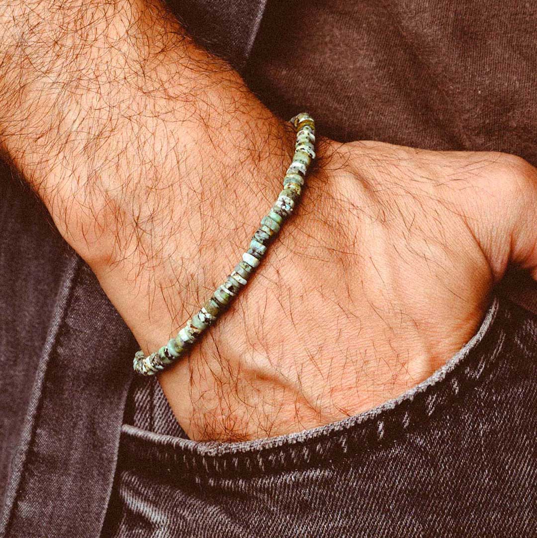Natural Turquoise Beaded Bracelet