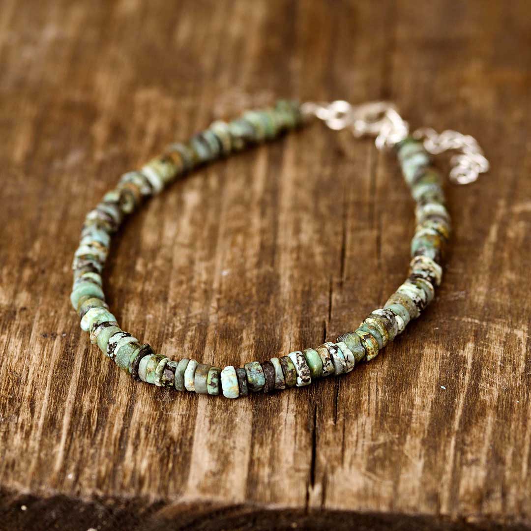 Natural Turquoise Beaded Bracelet