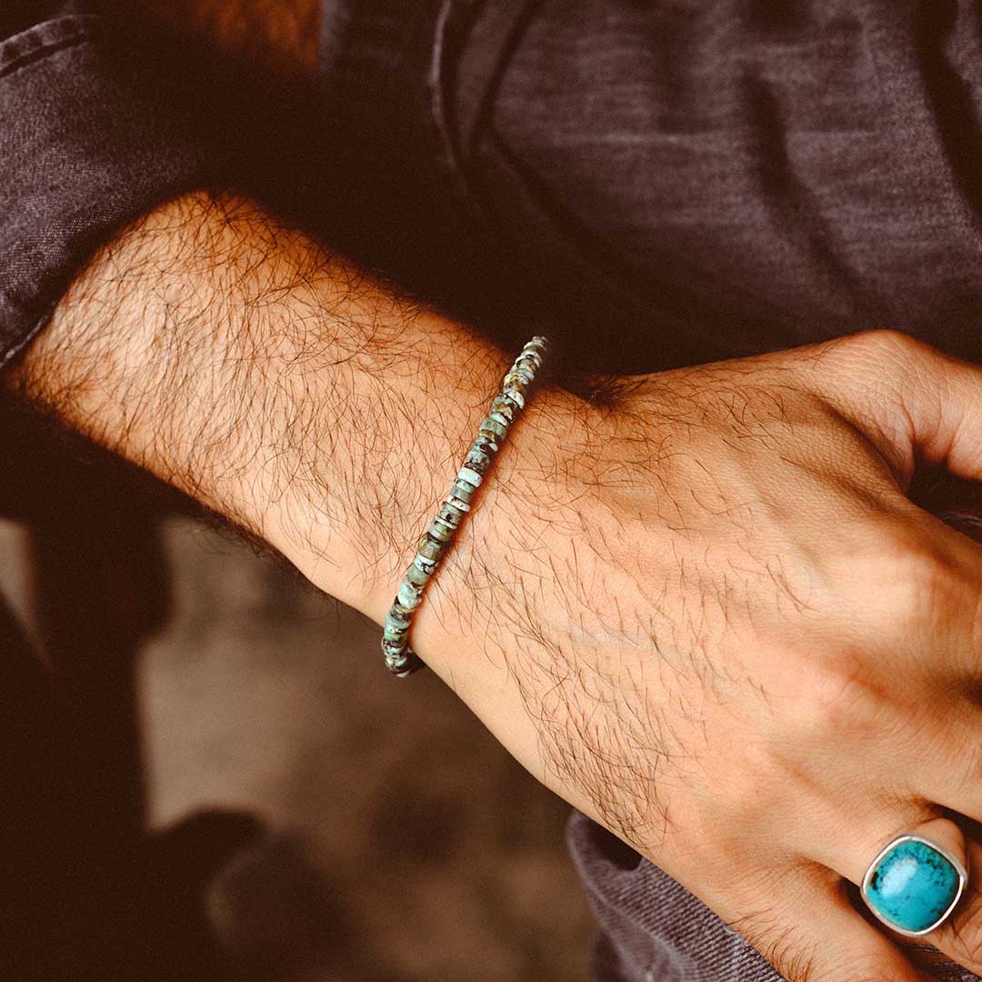 Natural Turquoise Beaded Bracelet