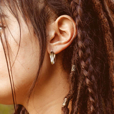 Unique Snake Earrings Sterling Silver - Boho Magic