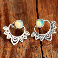 Silver Opal Ear Jacket - Boho Magic