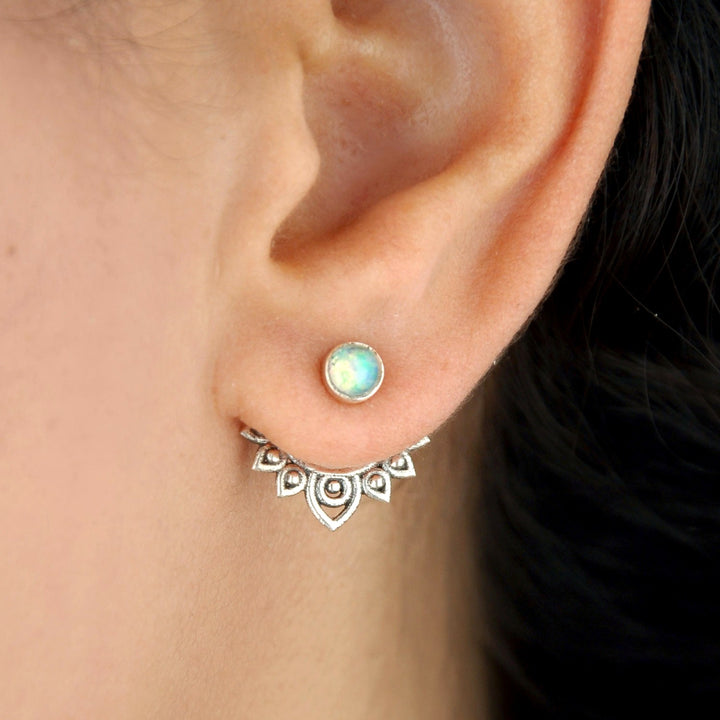 Bohemian opal selling earrings