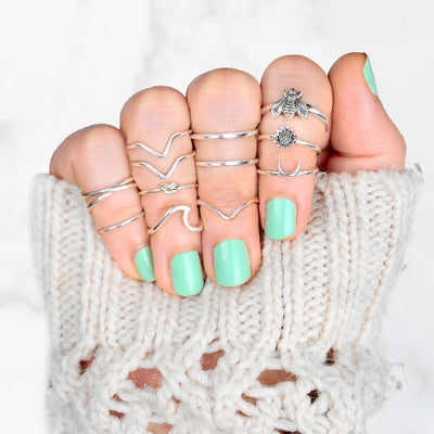 Knuckle Silver Ring - Boho Magic