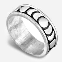 Moon Phase Spinner Ring Sterling Silver - Boho Magic