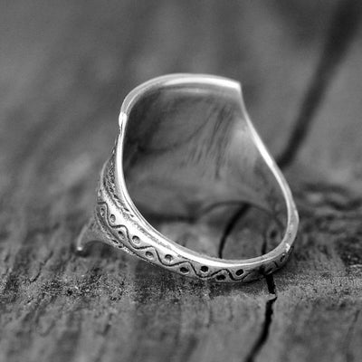 Sterling Silver Engraved Ring - Boho Magic