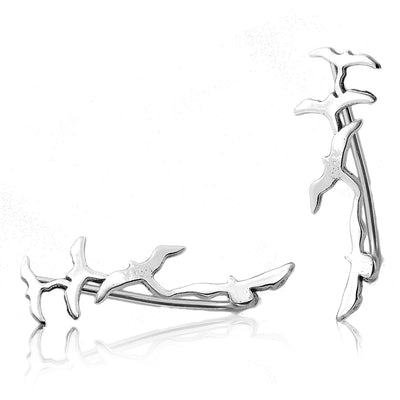 Silver Birds Earrings - Boho Magic