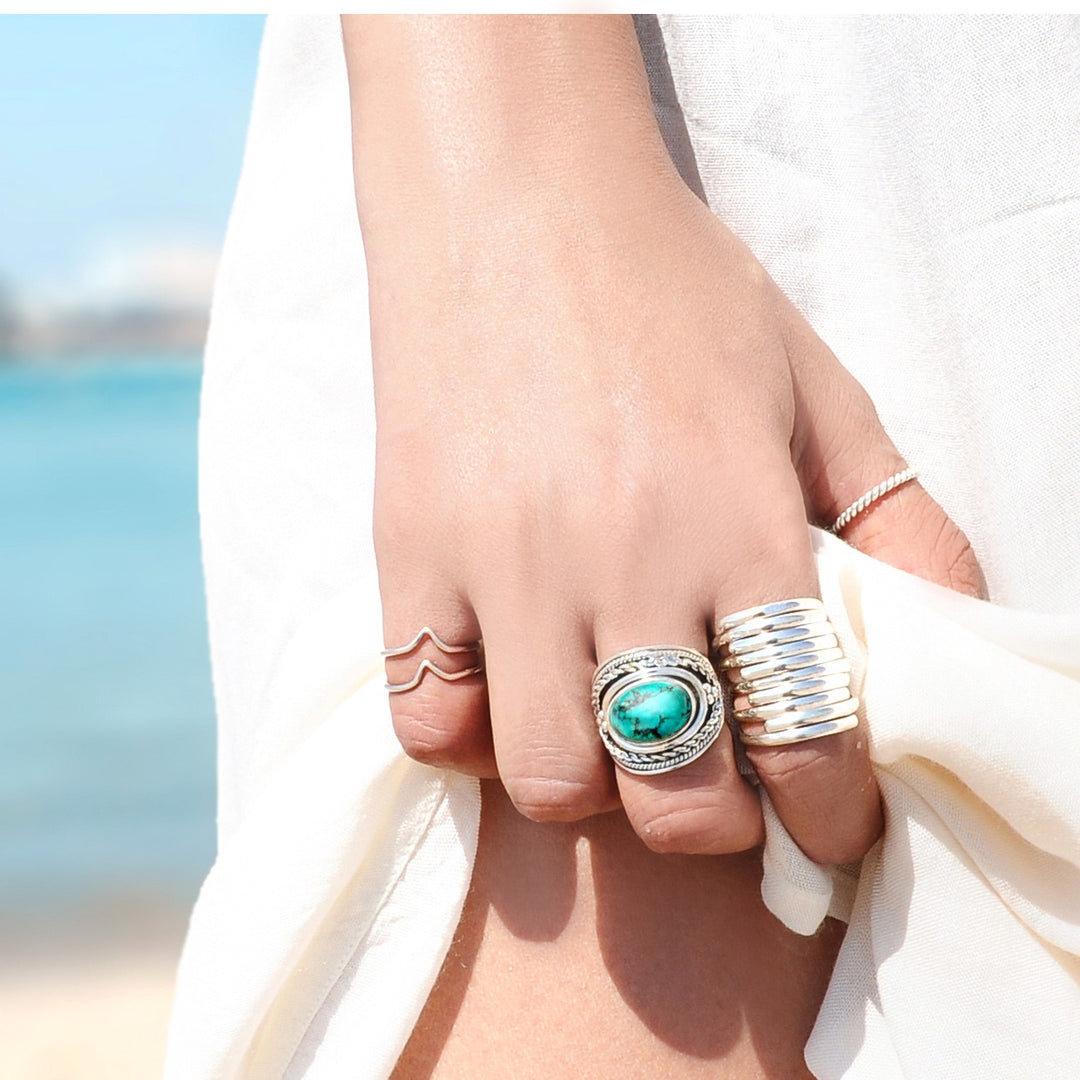 Sterling Silver and Turquoise Ring