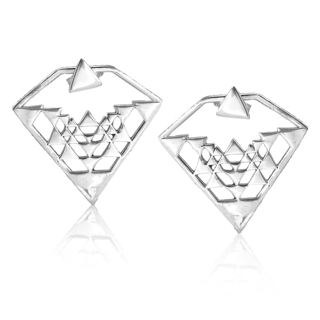 Geometric Ear Jacket Sterling Silver