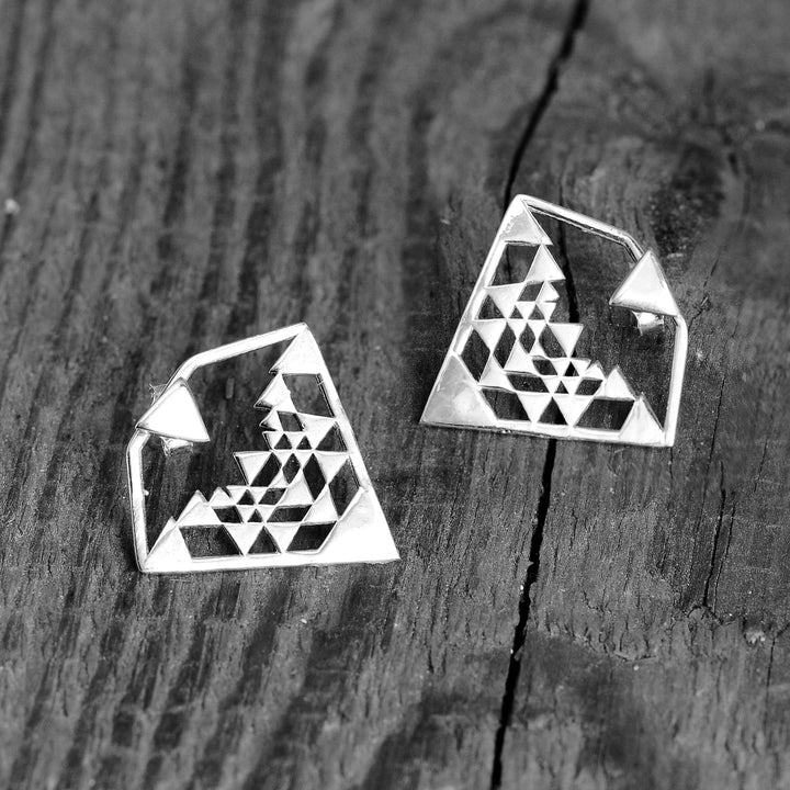 Geometric Ear Jacket Sterling Silver