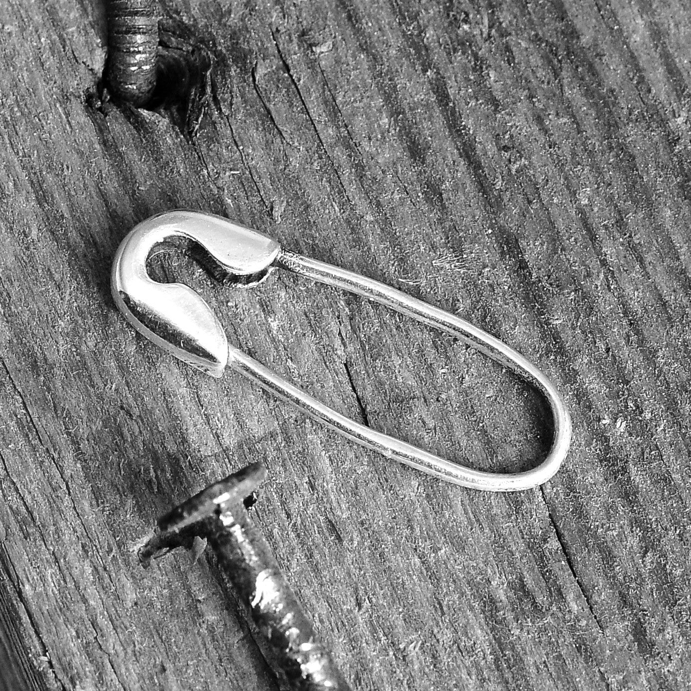 Sterling Silver Safety Pin Earrings – Boho Magic Jewelry