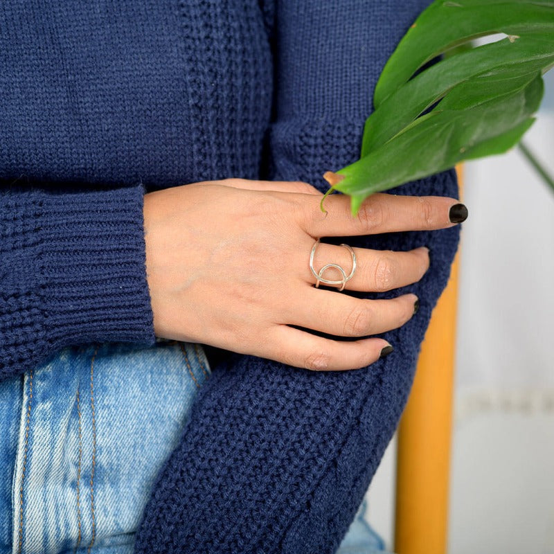 Statement Knot Ring Sterling Silver