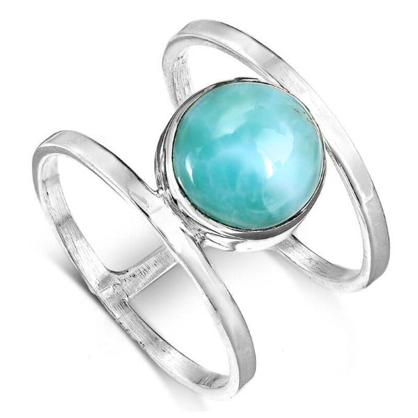 Larimar Sterling Silver Ring