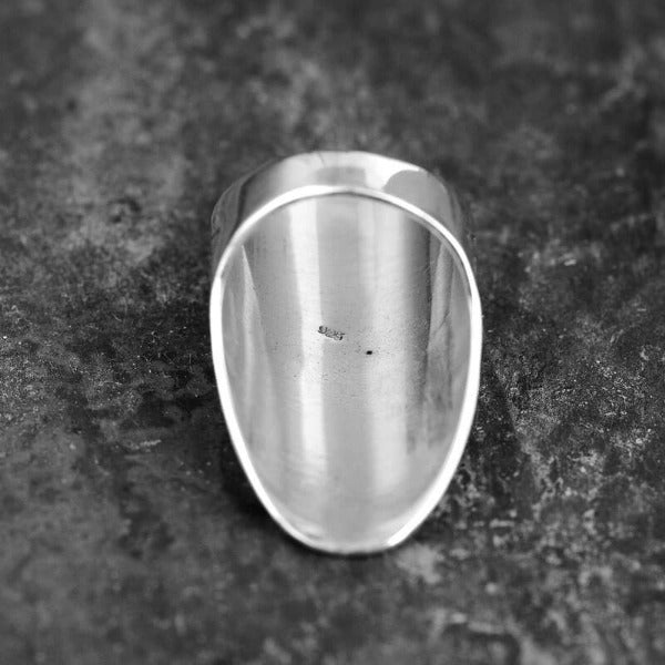 Statement Full Finger Sterling Silver Boho Ring