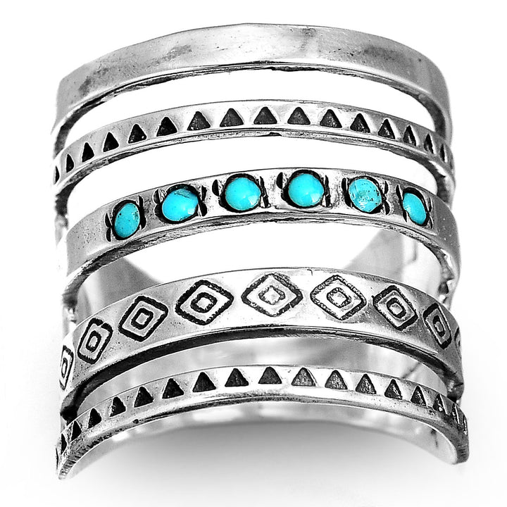 Sterling Silver Southwestern Style Turquoise Ring