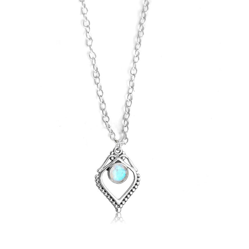 Sterling Silver Moonstone Necklace