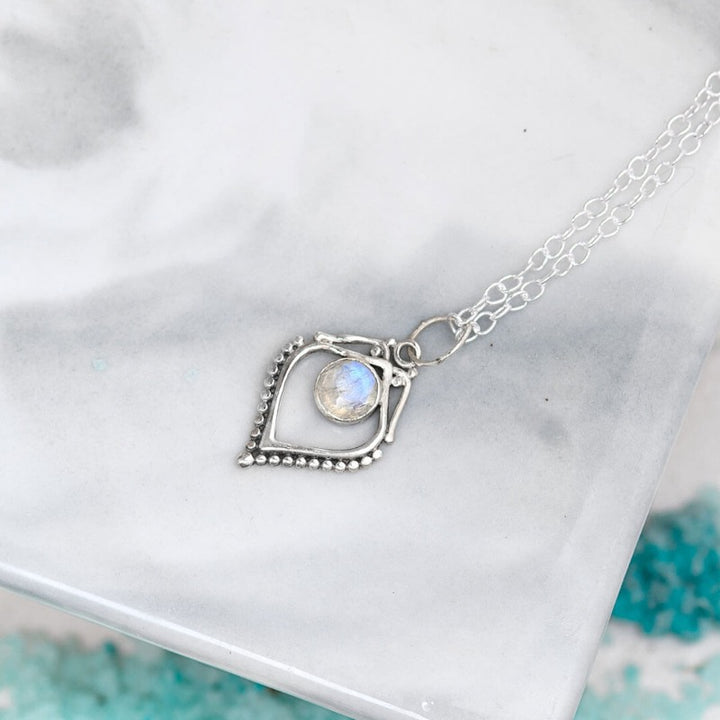 Sterling Silver Moonstone Necklace