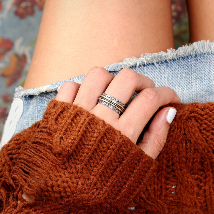 Sterling Silver Spinner Ring
