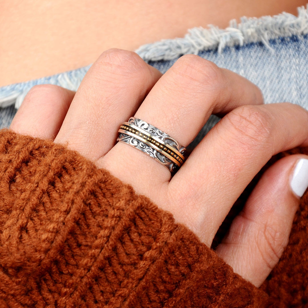 Sterling Silver Spinner Ring