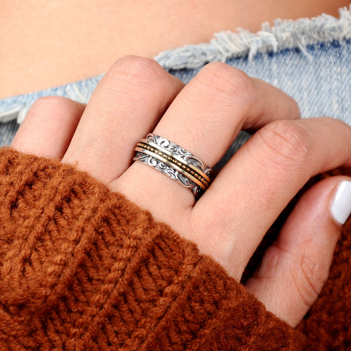 Sterling Silver Spinner Ring